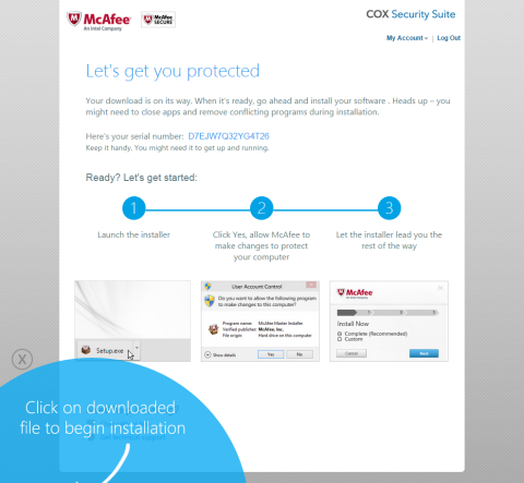 Mcafee security center serial key downloads